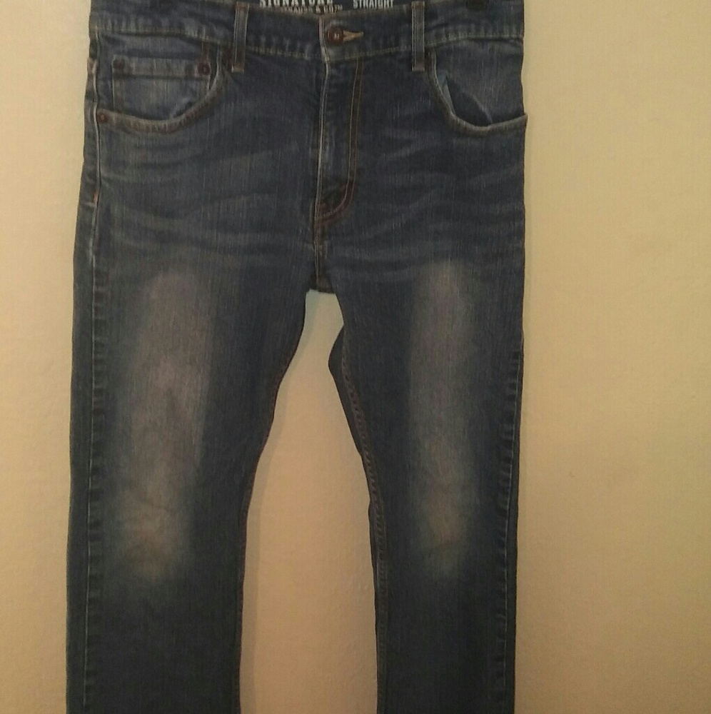 levi strauss signature jeans dark wash Straight